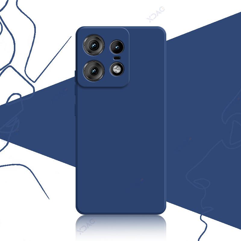 Custodie per cellulari per Motorola Edge 50 Pro Moto Edge50Pro 5G 6.7" Cover posteriore in silicone liquido quadrato morbido e lussuoso Armatura