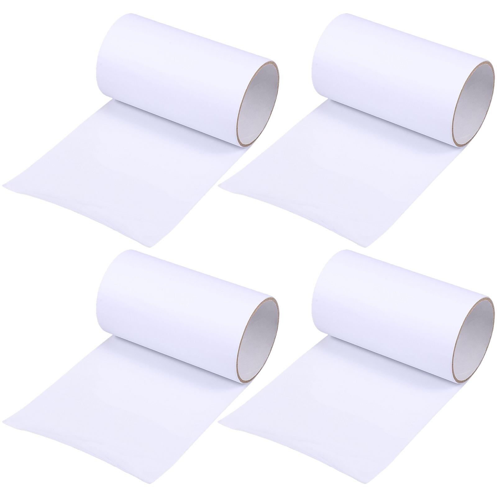 

4 Rolls Strong Tarpaulin Repair Tape Outdoor Waterproof Awning Rip Stop Patch Self-adhesive Truck Tent Repair Tape Fix Cracks 15cm&1m&0.2mm