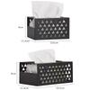 Kitchen Tissue Boxes Home Iron Multifunctional Office Crafts Seat Type Toilet Paper Storage Case Bedroom Metal Tissue Dispenser