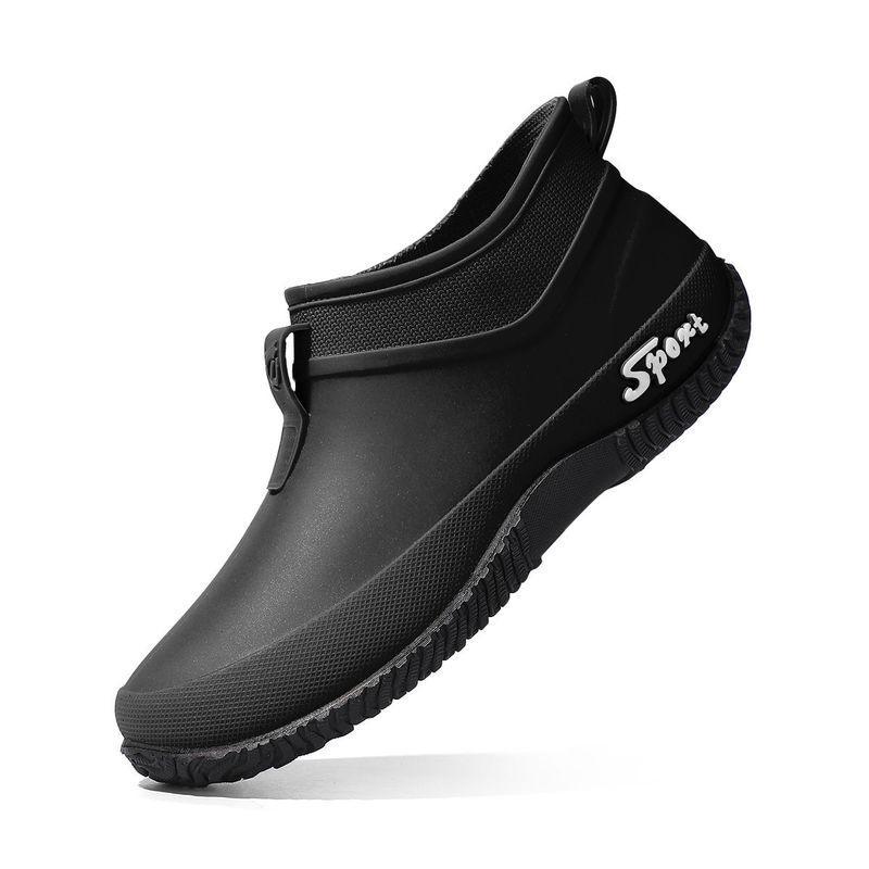 

Short tube fashionable waterproof rain shoes water shoes women s summer non-slip wear-resistant work thick-soled soft-soled rain boots 36