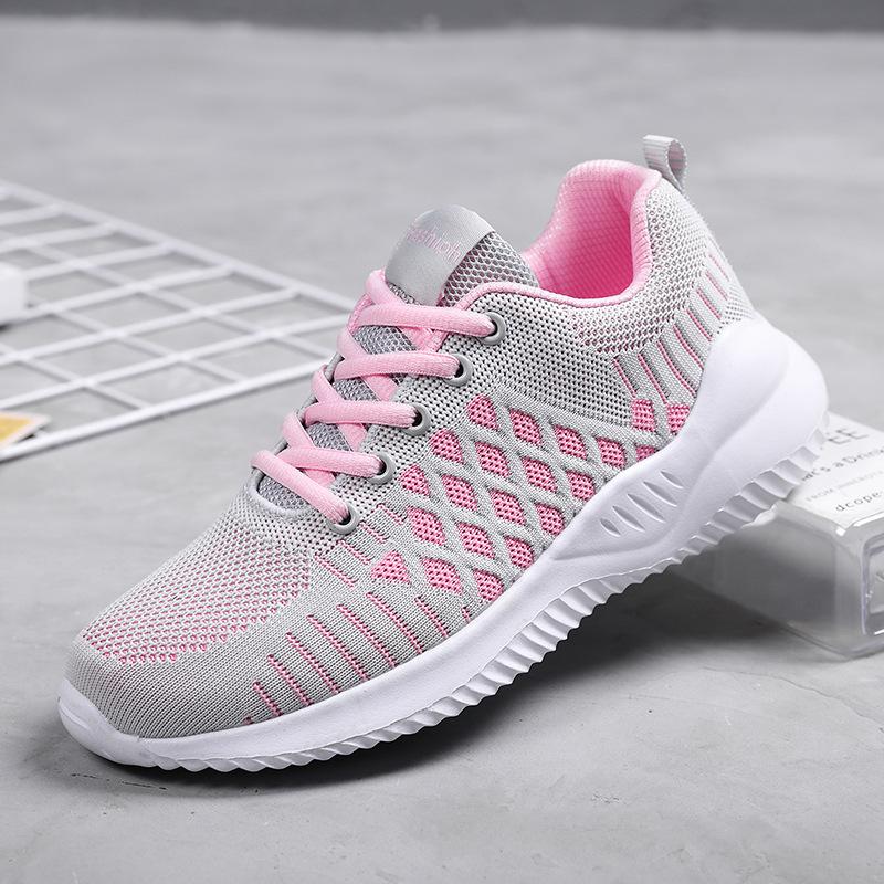 Sneakers Women's Running Shoes Women's Mesh Black Shoes Spring Flat Bottom Lightweight Soft Bottom Casual Shoes Breathable