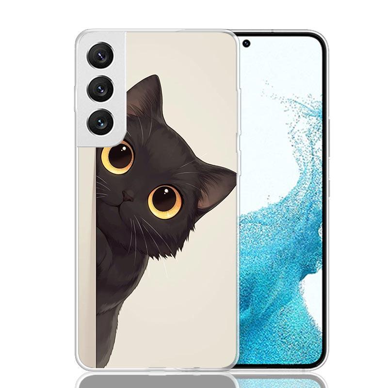 Cat Cute Kitten Cartoon Phone Case For Samsung Galaxy S26 S25 Edge S24 S23 FE S22 Ultra S21 Plus S20 + Fundas Cover Coque Galaxy