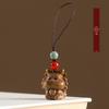 Exquisite Dragon Year Green Sandalwood Keyring & Phone Chain Pendant
