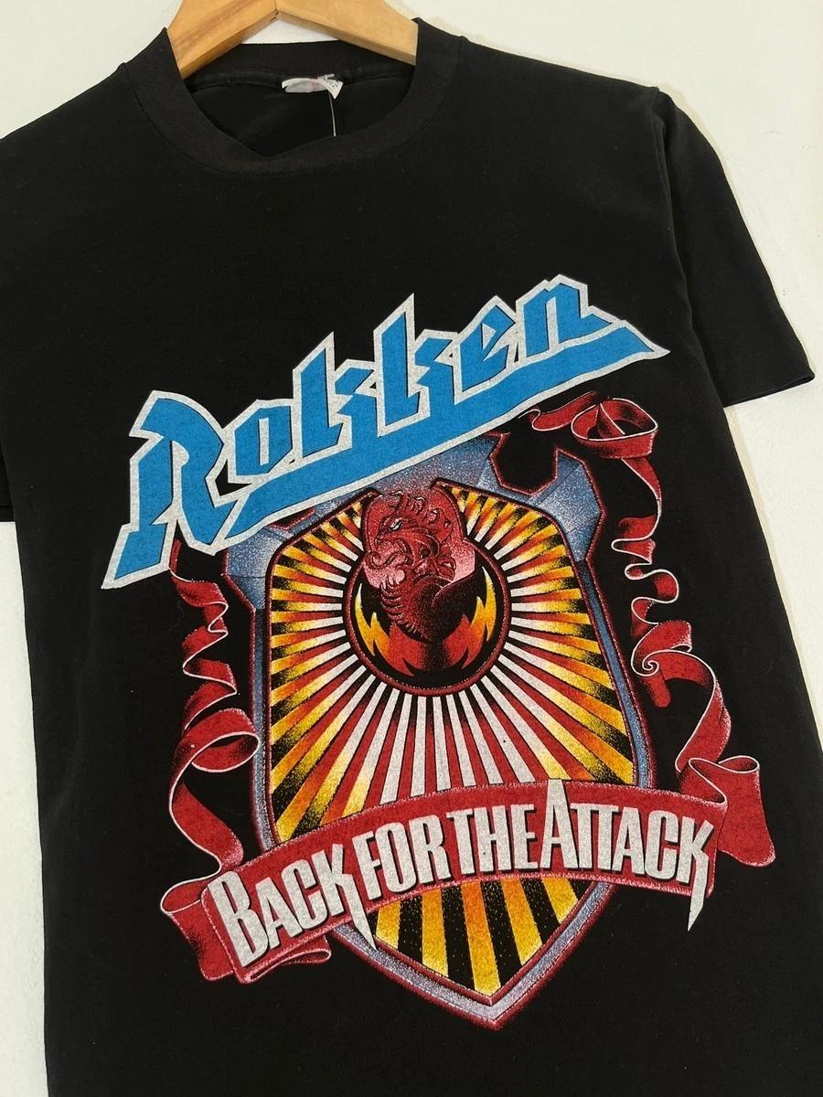 Vintage 1987 Dokken Back for the Attack T-Shirt one side B417 XL