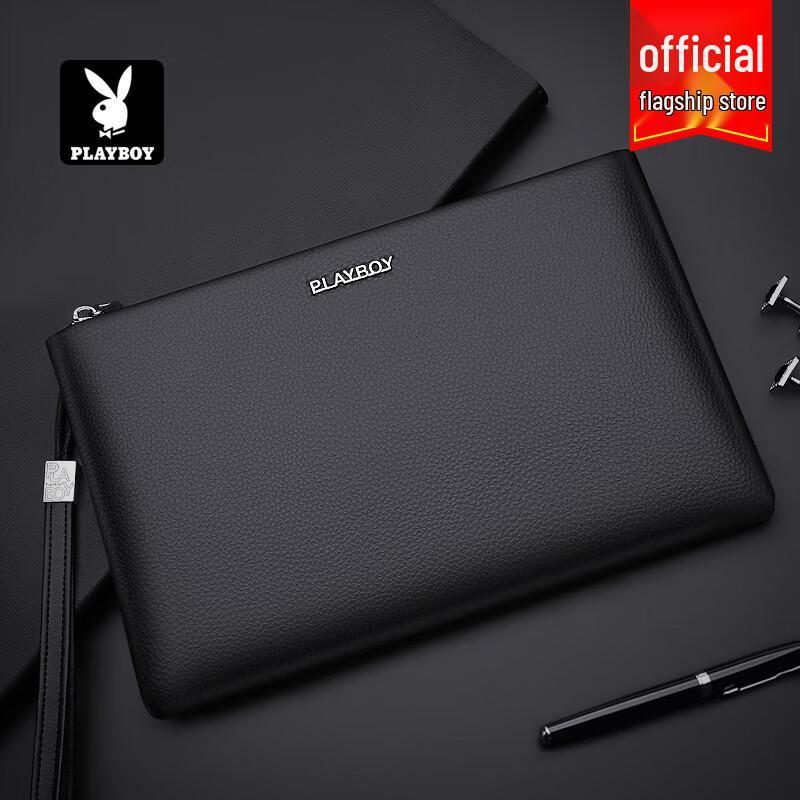 PLAYBOY Herren Echtleder Clutch Tasche