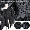 55x55cm Pleated Texture Clothing Designer Fabric Round 3D Jacquard Fabric DIY Sewing Jacket  Apparel Polyester Material