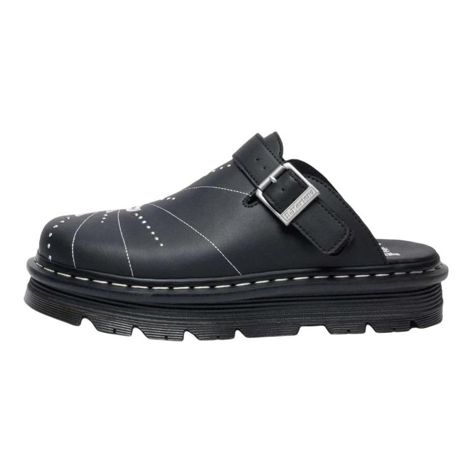 Dr. Martens Zebzag Solutbrott Mångsidiga Slip-On Slitstarka Tofflor med Stängd Tå Unisextofflor Svart 42002001