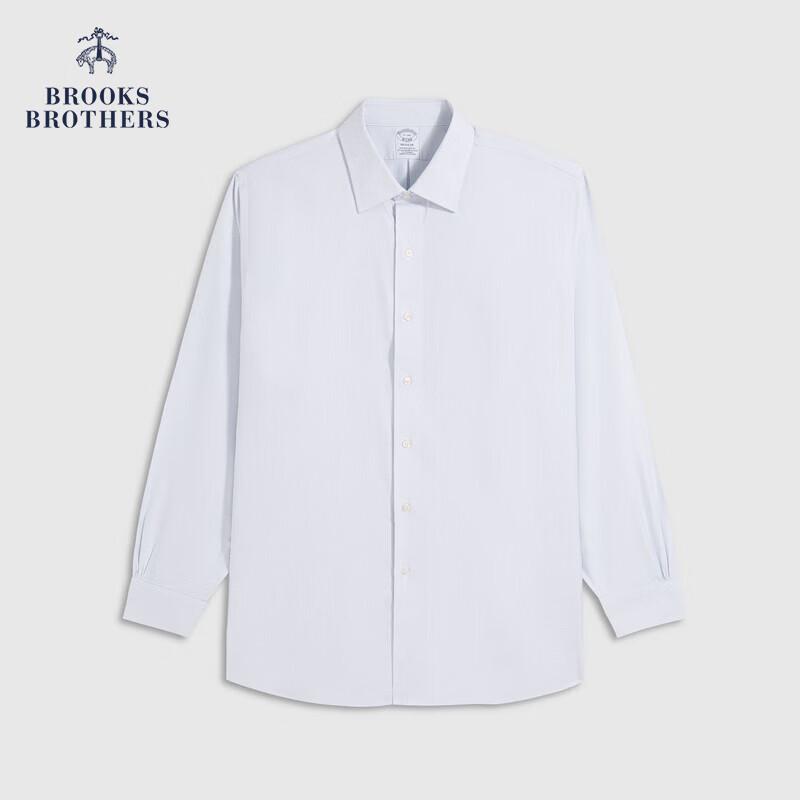 

Brooks Brothers Men s Fall/Winter 2025 Easy-Care Jacquard Stripe Wide-Spread Collar Shirt XL 15/3/H