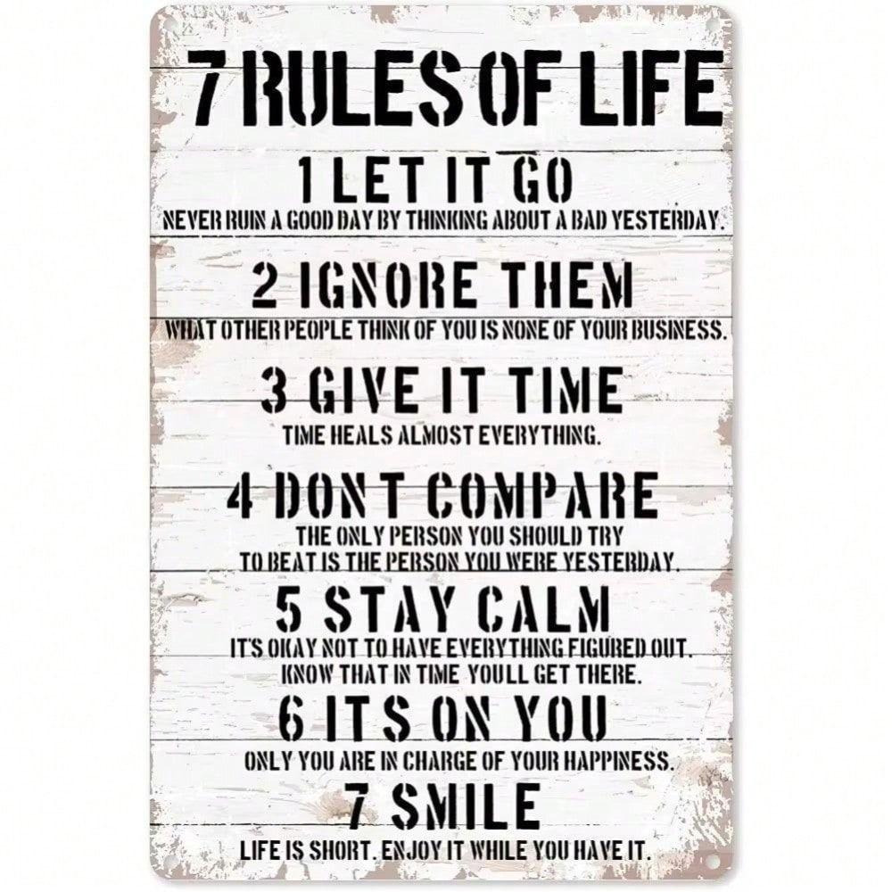 

**Metal Wall Art Sign 20x30cm Tin Painting Home Decor**