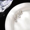 Zirconia Flower Earrings: Stylish, Light Luxury, Colorfast Women's Accessories