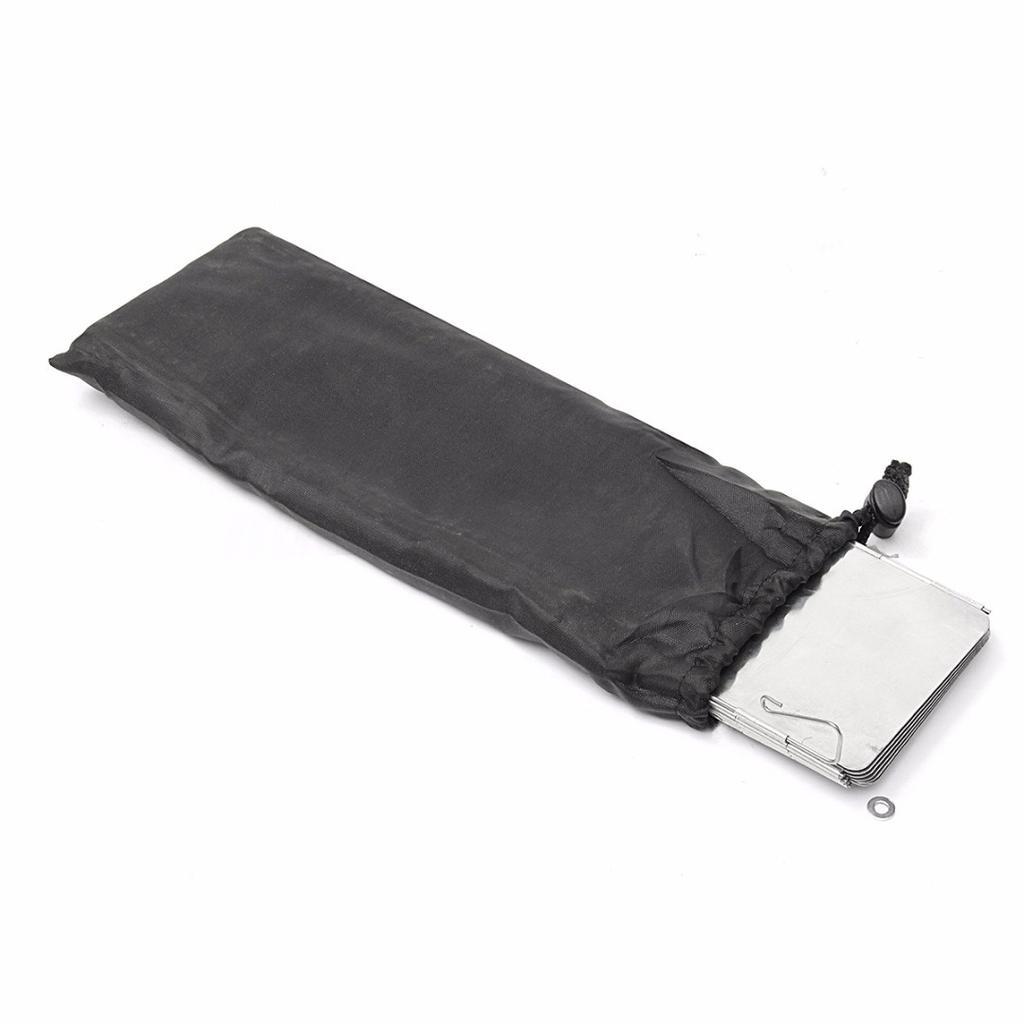 Outdoor 10 Platten Aluminium faltbar Camping Picknick Kochen Windschutz