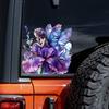 QT2463#15cm Dreamy Purple Realm High-Quality Stickers of The Princess And Flowers Car Sticker for Laptop, Truck,Motorcycle, Window