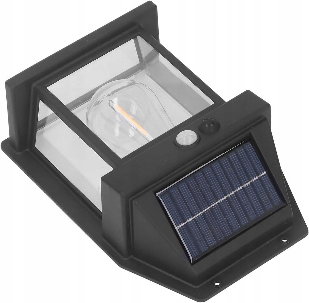 Solar Garden Lamp With Sensor, Wall Lamp, Warm Color Led