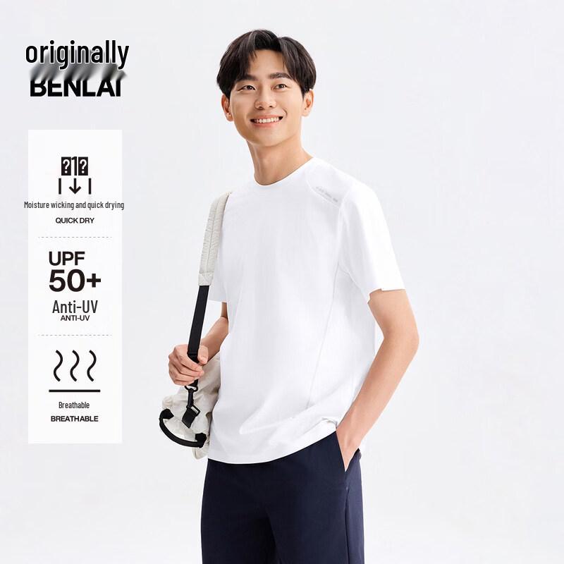 BENLAI Men s Quick-Dry Sun Protection Crew Neck Sport T-Shirt M