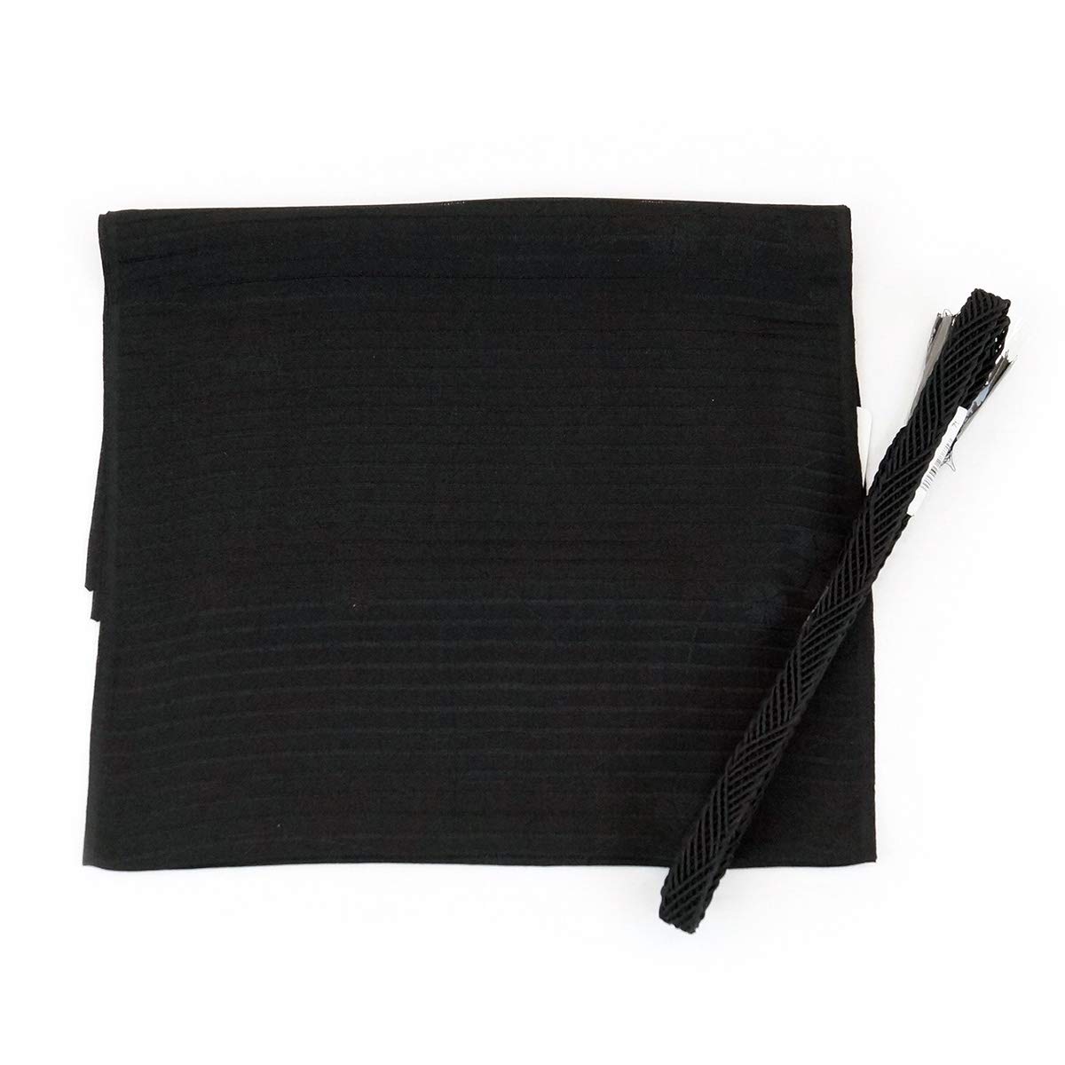 

Mourning pure black memorial service [Kyoto Usagido] clothes, silk, summer, obi-jime, obi-age set, black, m-008, funeral,