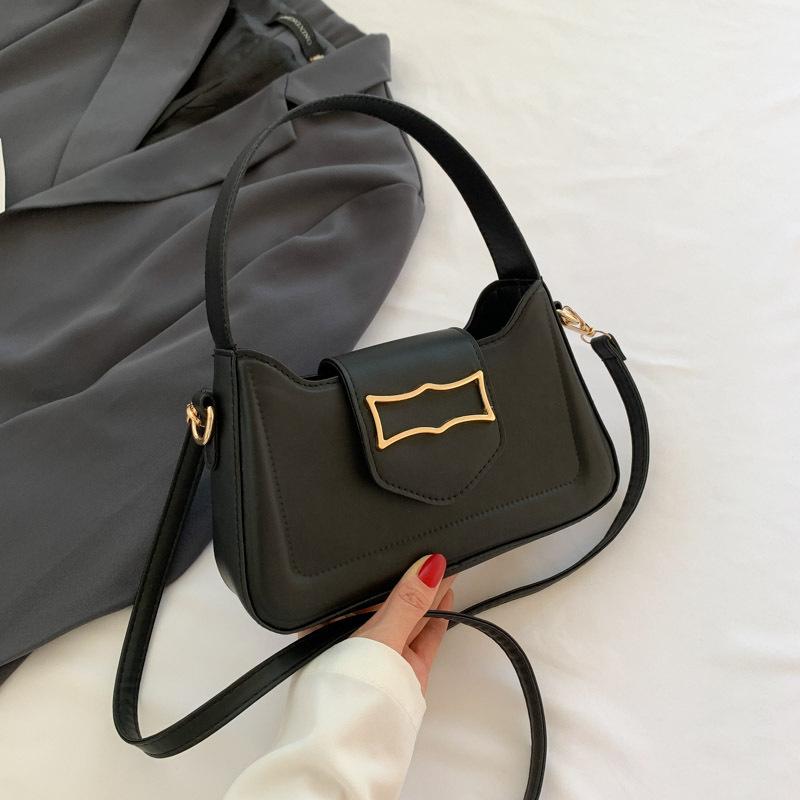 Fashionable Bag for Women In Autumn New Simple Hand-held Women's Bag Simple Fashion One-shoulder Casual Square Bag