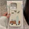 Vakantie Palmboom Surfplank Telefoonhoesje Voor Samsung Galaxy S26 S25 Ultra S24 FE S23 Plus S22 5G A16 A17 A56 A55 A54 A53 5G Cover