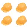 EXCEART Construction Toy Construction Worker Construction Site Safety Plastic Cap 4-Piece Children's Hat, Helmet, Helmet, Helmet,