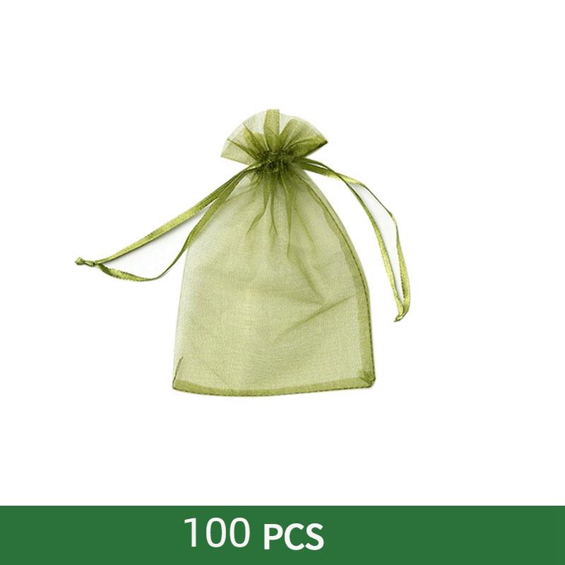 100Pcs Mesh Garden Bag Net,Vegetable Grapes Fruit Protection Grow Bag,Drawstring Net Mesh Against Insect