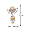 Sanwari Bell Motif Brass Jhumka Earrings for Women and Girls