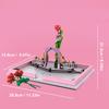 Love Book Building Blocks City Series Architecture Blocks Rose Brick Romantic Gift for Girlfriend Kids Toys Desktop Decoration