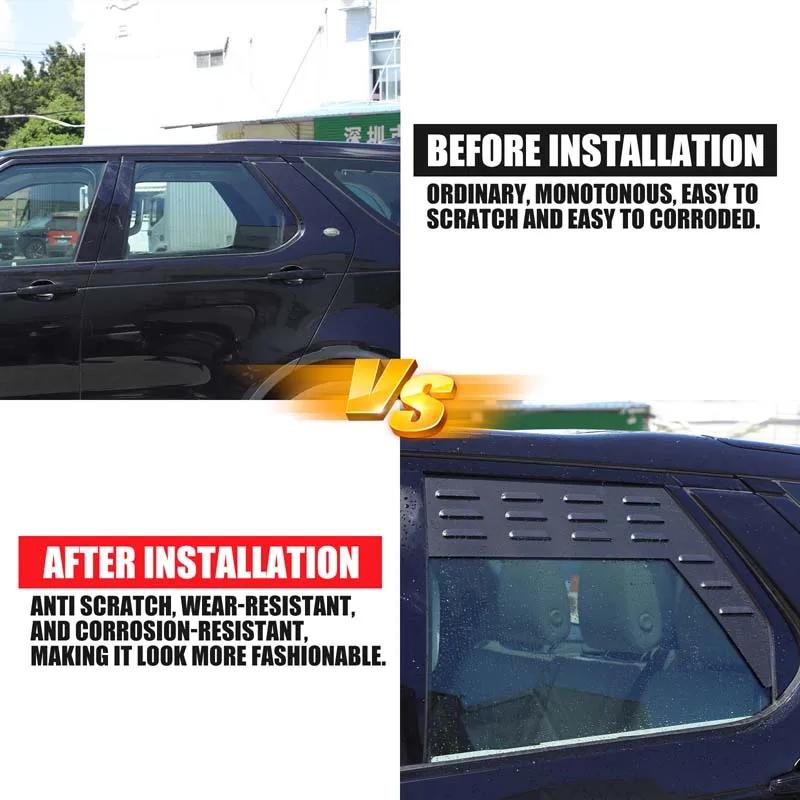 Aluminum Alloy For Land Rover Discovery 5 LR5 2017-2026 Car Rear Side Window Ventilation Panel Decoration Accessories