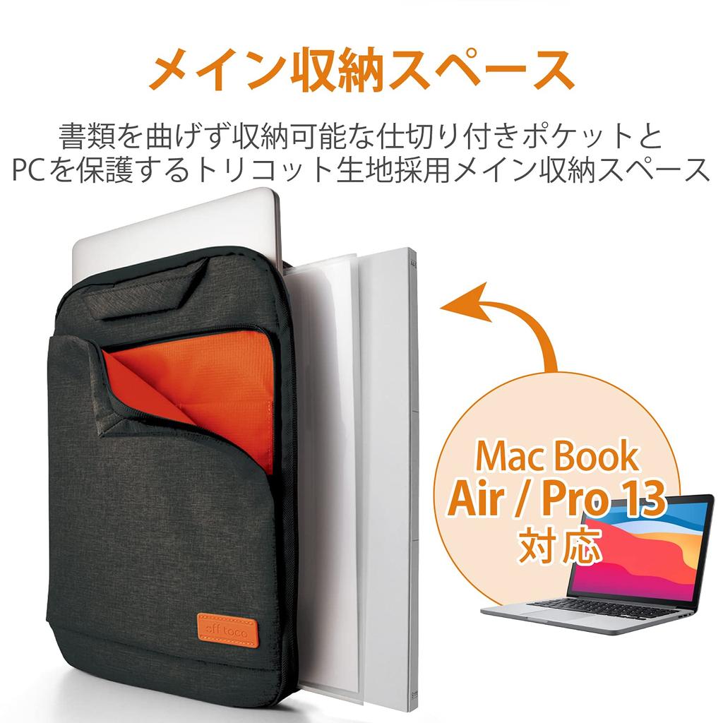 ELECOM Computer Case PC Case Inch MacBook Pro 13 Inch with 2020 Model 2019 with M1 Chip Model Released In November Case Vertical with Handle Off Toco