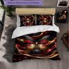 Belgium Football Pattern 3 Pieces Bedding Set Soft Microfiber Duvet Cover with Pillow Cases for Bedroom