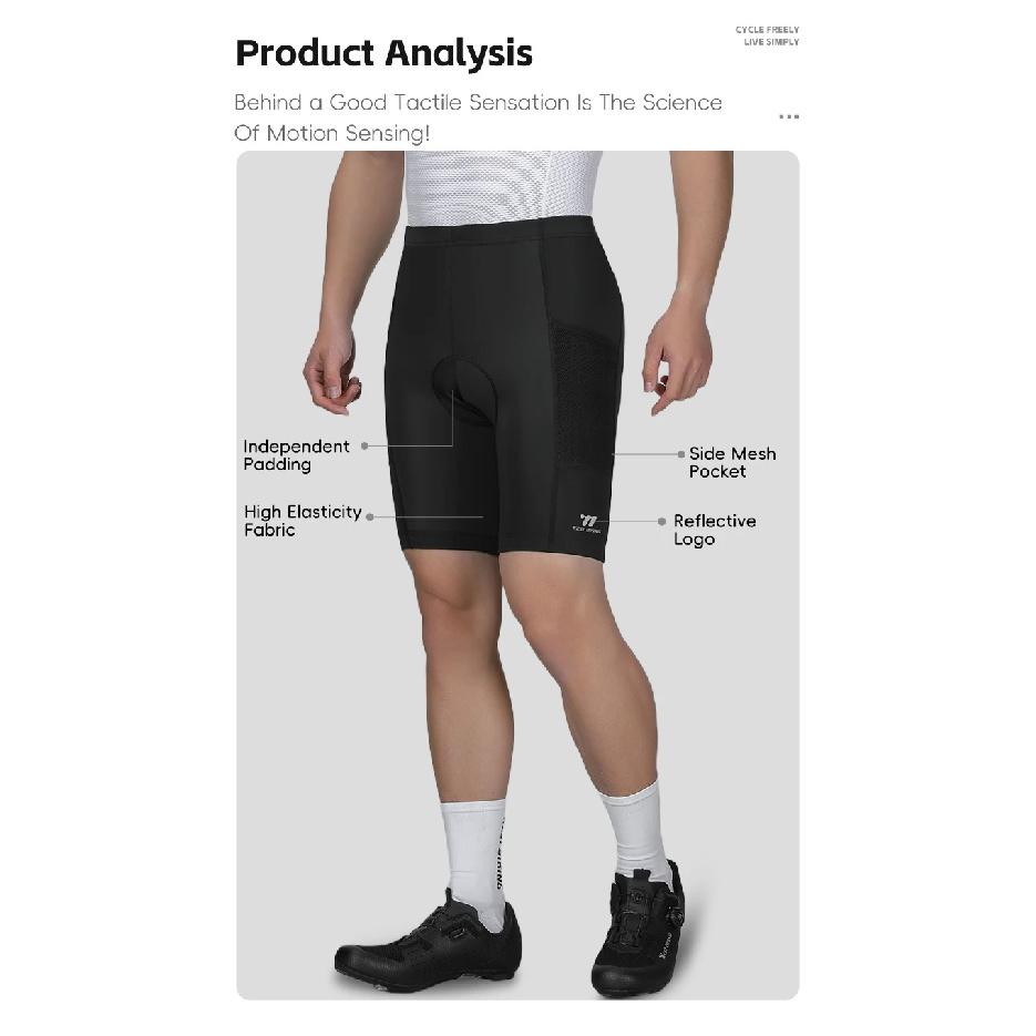 WEST BIKING Men's Cycling Shorts Breathable Sport Compression Elastic Tights Outdoor Sports Motorcycle Short Pants Equipment