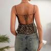 Sommer Damen Europäischer Stil Sexy Cropped Leopard Print Trägerloses Tube Top Cami, Mode Print Slim Fit Y2K Crop Top Für Damen