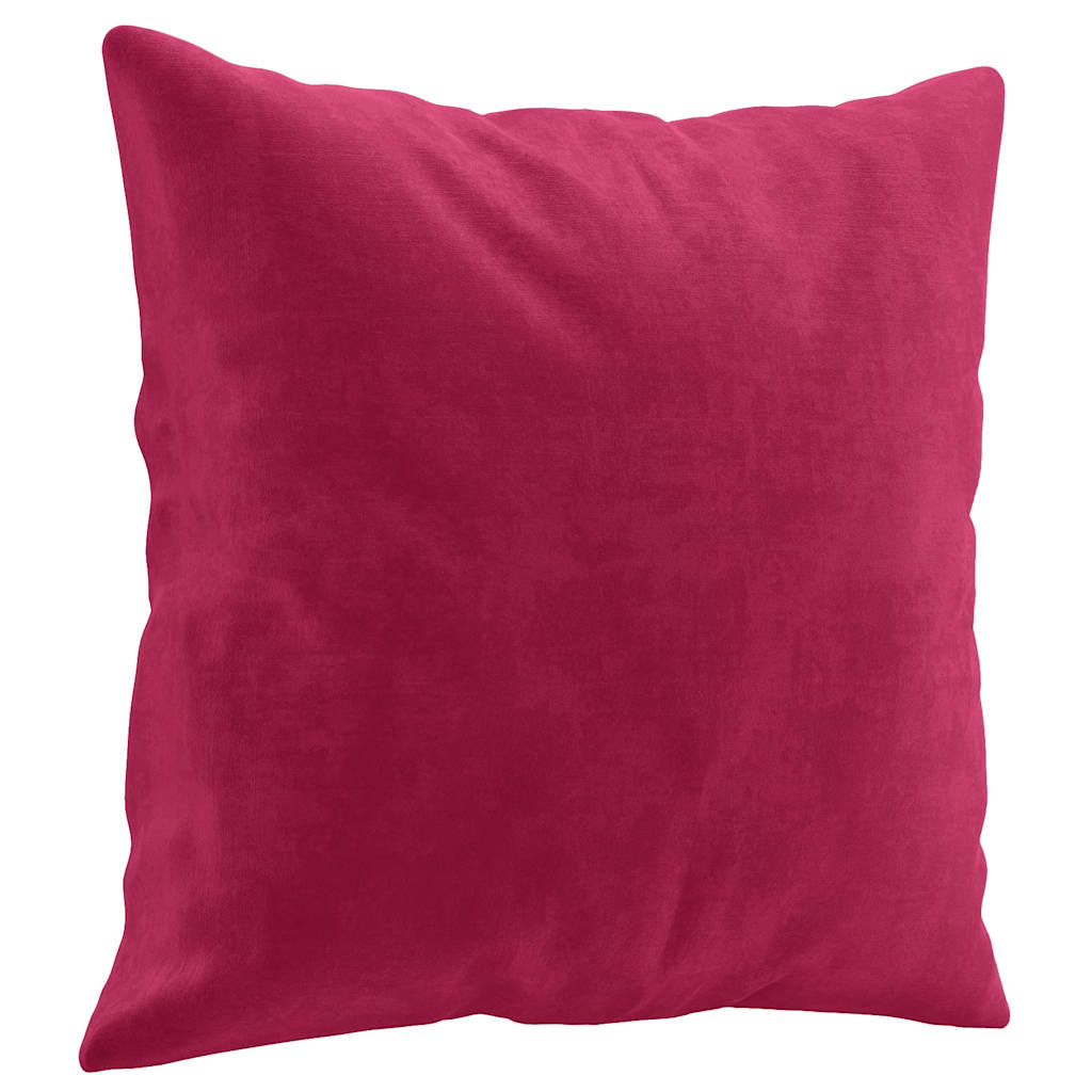 Vidaxl Decorative Cushions, 2 Pcs., Wine Red, 40X40 Cm, Velvet