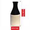 Handcrafted Black Ceramic Bottle-Shaped Flower Vase (8 Inches) for Home Décor, Living Room, Gifting, Decorative Small Vase (Flower NOT Included)