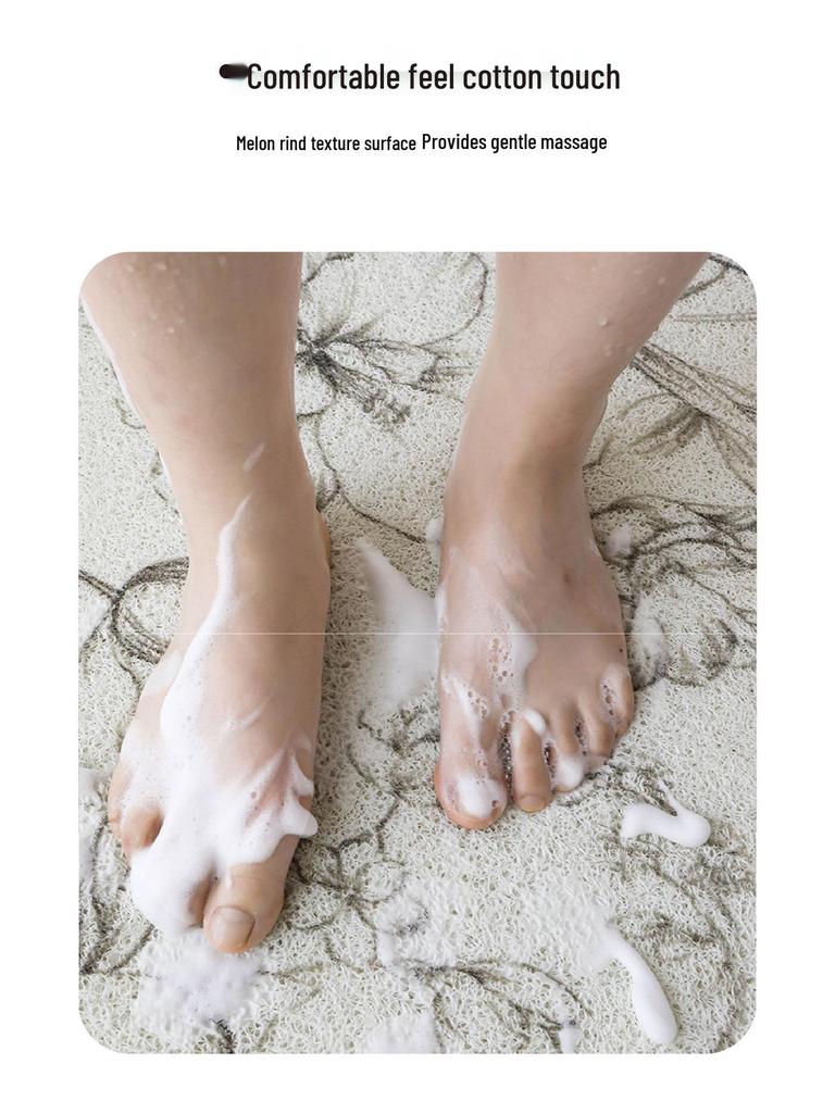 Heart-Shaped Non-Slip Shower Mat: Absorbent, Anti-Fall, Dirt-Resistant for Bathroom and Kids