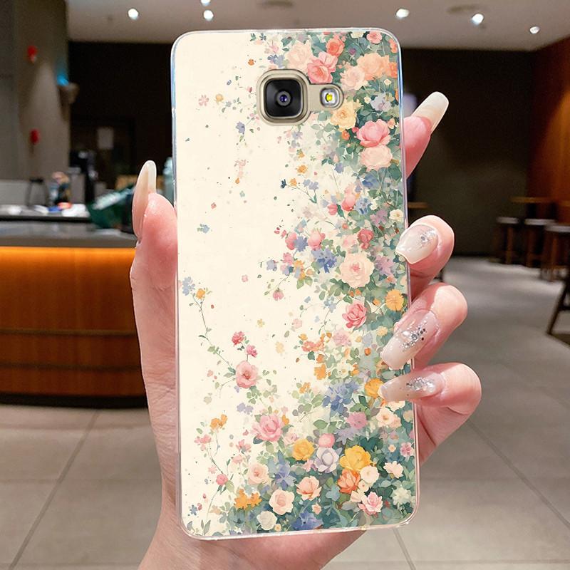 For Samsung Galaxy A5 2016 A3 2016 A7 2017 Case Flower Butterfly Soft Silicone Clear TPU Cover For Samsung A3 A5 2017 Cases Capa