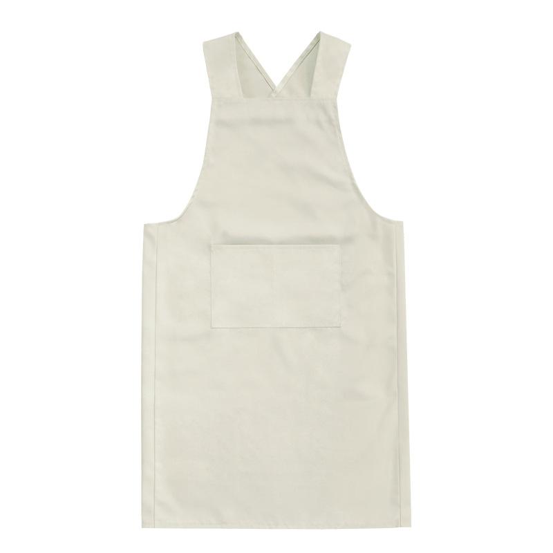 Thickened Waterproof Oil Resistant Apron with Shoulder Straps Home Work Uniform Simple Coverall