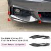 2PCS Front Bumper Splitter Trim Car Fog Light Lamp Cover Canards Body Kits For BMW 4 Series F32 F33 F36 M-Tech 2014-2020