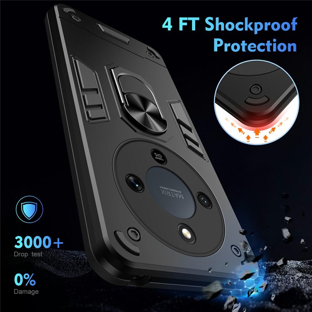 Case for Magic8 Lite 5G, X9d 5G, X70 5G - TPU+PC, Black, With Stand