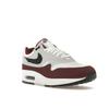Nike Air Max 1 Dark Team Red Men Sneakers White Black Pure-Platinum FD9082-106