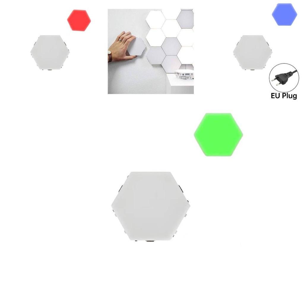 Modern Minimalist Led Quantum Wall Light Touch Sensor Honeycomb Design For Home Dcor