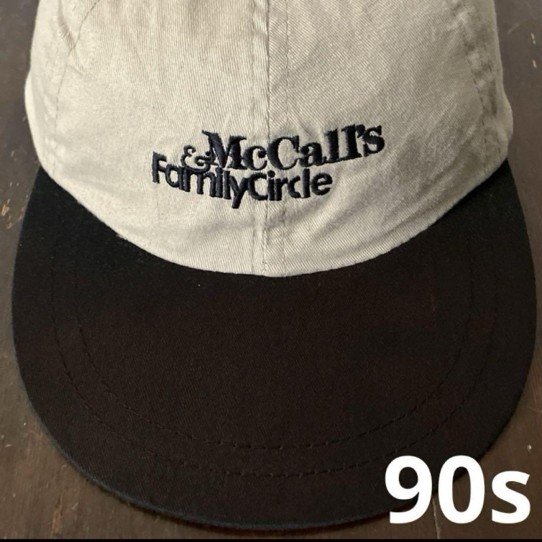 

[USED] 90s two-tone cap with long bill, vintage color