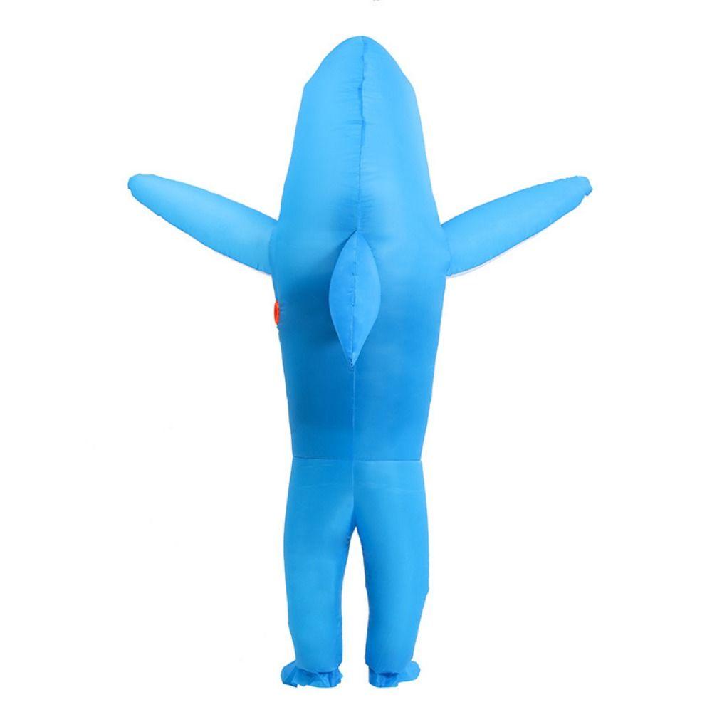 Full Body Jumpsuit Shark Inflatable Suit Cute Halloween Costume  Christmas Carnival