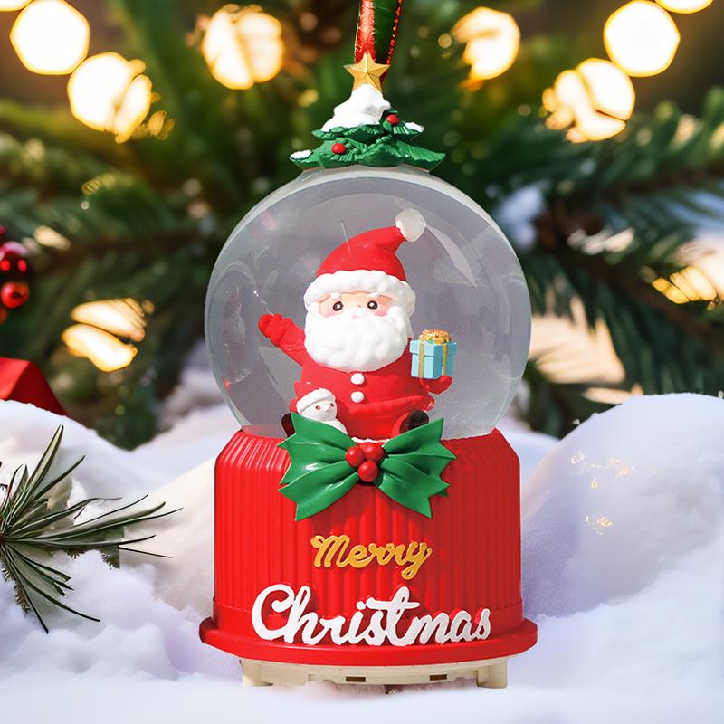 Christmas Fantasy Crystal Ball Music Box - Princess Ornament Gift for Girls' Birthdays