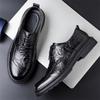 Men's High-End British Style Leather Derby Shoes: Formal, Soft-Sole Wedding & Business Footwear