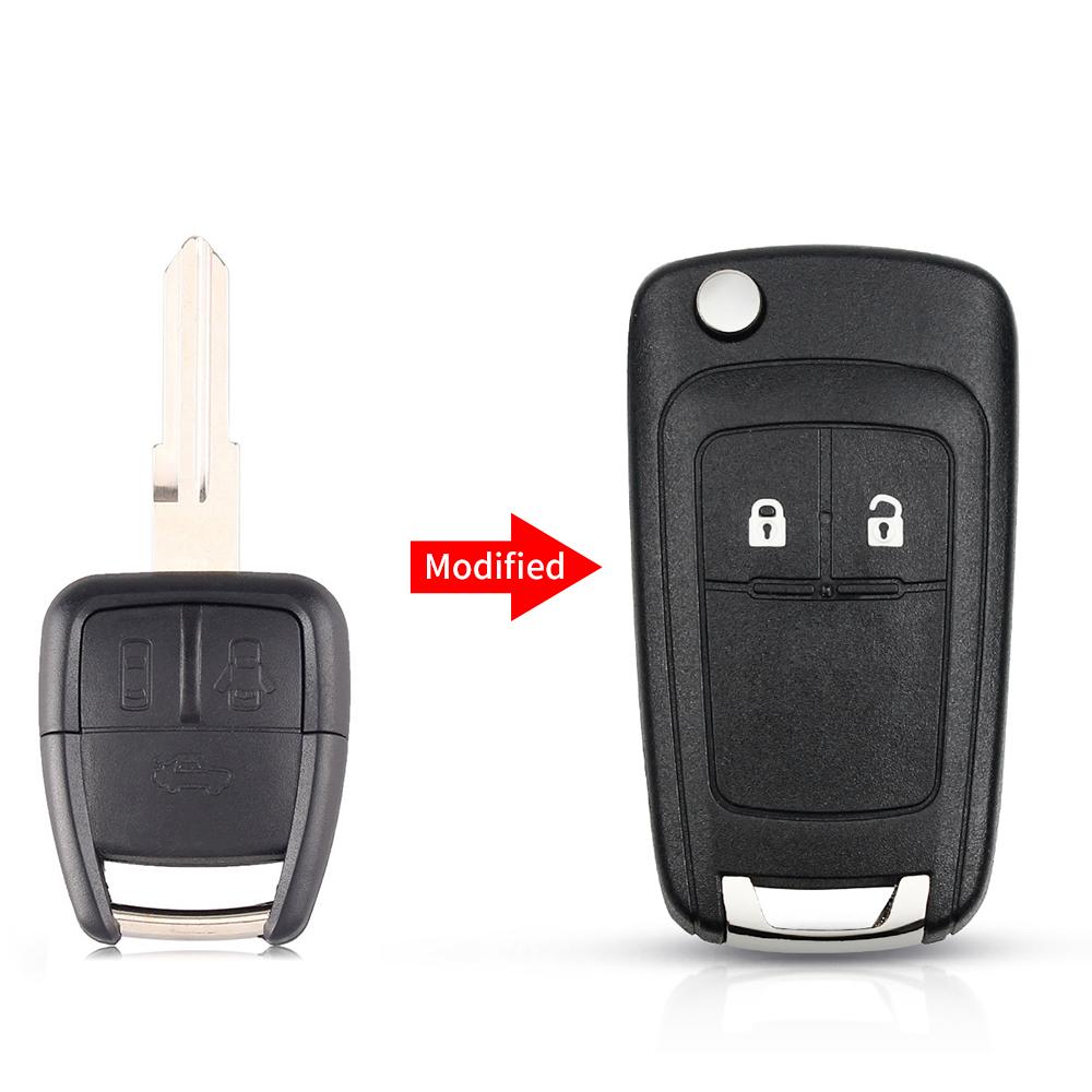 KEYYOU Modified Flip Folding Remote Key Shell For Chevrolet Cruze Aveo 2/3 Buttons Blank Case Fob Car-Styling Left / Right Blade