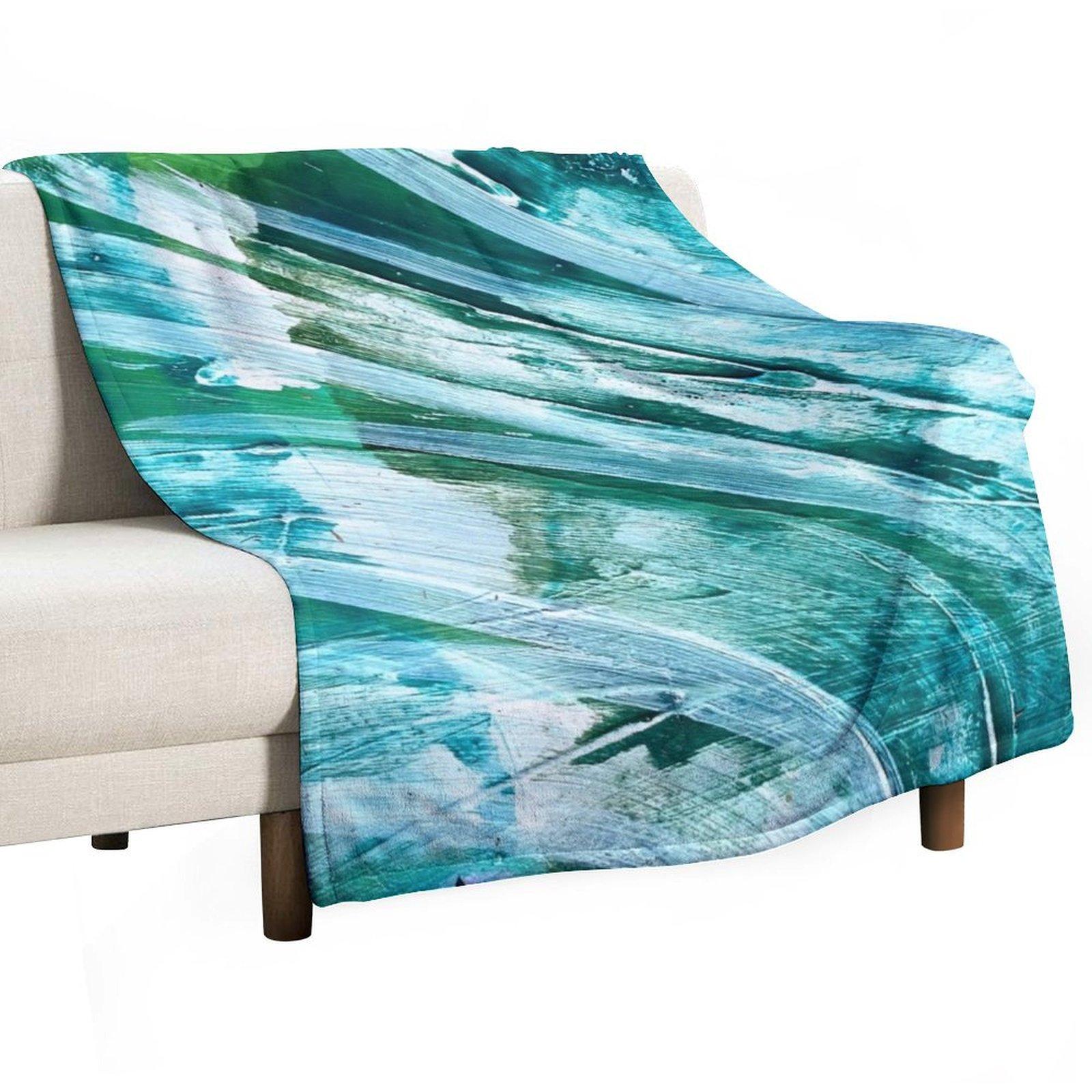 

Waves Throw Blanket Comforter Fashion Sofas Soft Big halloween Blankets 30x40in