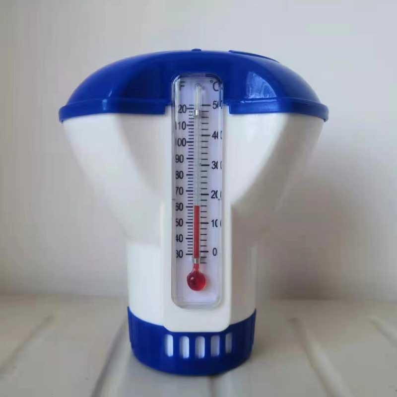 

Автоматический плавающий дозатор хлора для бассейна с термометром, 5 дюймов