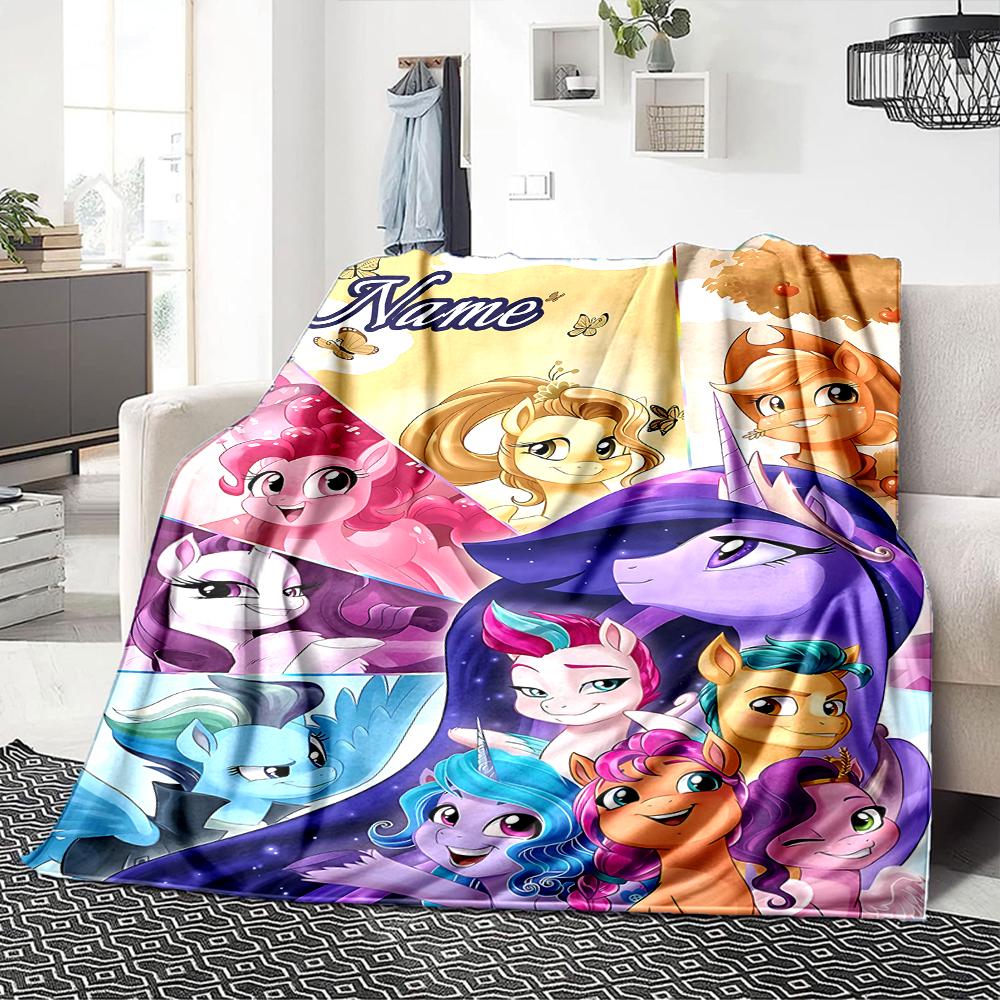 Custom Name Rainbow Dash Party Party Blanket For Couch Bed Plush Cozy Fuzzy Blanket Super Soft Warm Blankets For Fall And Winter 0916116