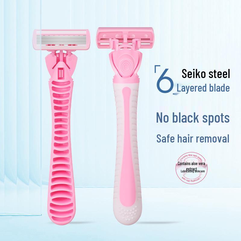 Women's Razor for Underarms, Hands, Legs & Pubic Hair Removal