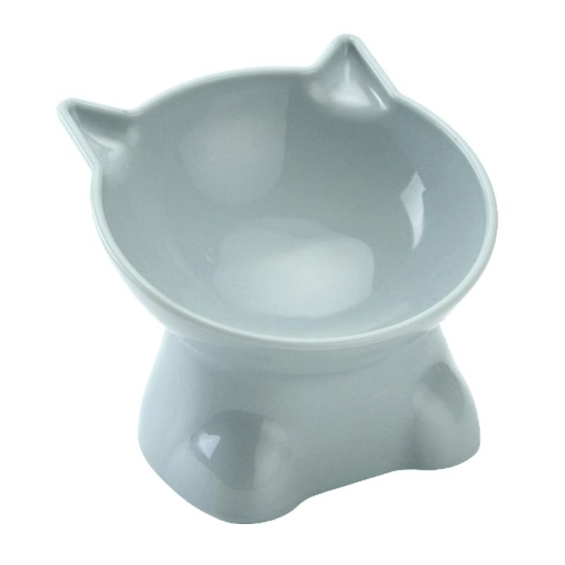 

Tilt Cat Bowl Cat Bowl With Stand Cat Feeder Bowl Cat Food Water Bowl Pet Feeder 1 синій/сірий колір