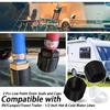 2 Pcs Low Point Drain Seals and Caps Compatible with RV/Camper/Travel Trailer- 1/2 Inch Hot & Cold Water Lines